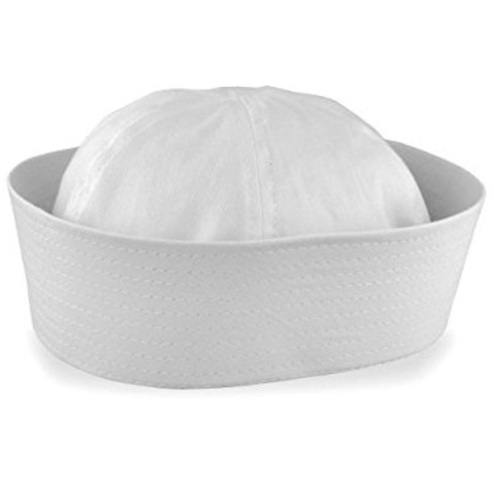 New White Sailor Hat Costume Accessory One Size